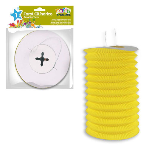 Picture of YELLOW PAPER DROP LANTERN 15CM